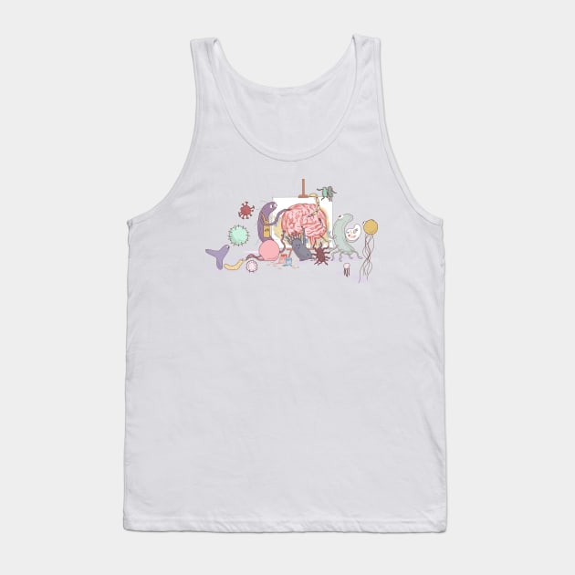 Gut brain connection Tank Top by Sci-Emily